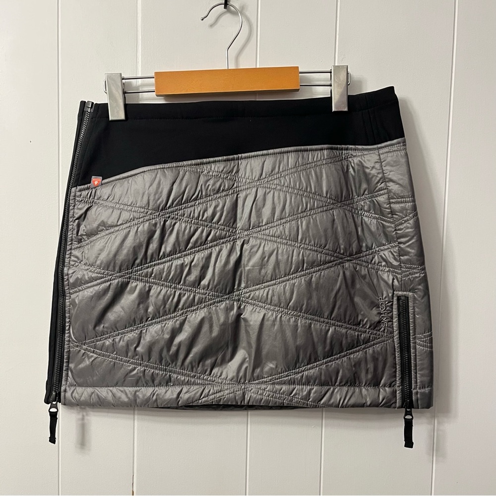 Skhoop Karolin Insulated Zip Skirt Grey Winter Black Ski Outdoor Sweden Warm